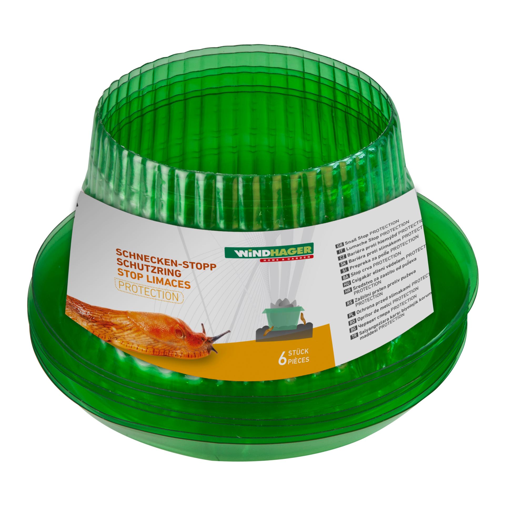 Windhager Schnecken - Schutzring - grün transparent