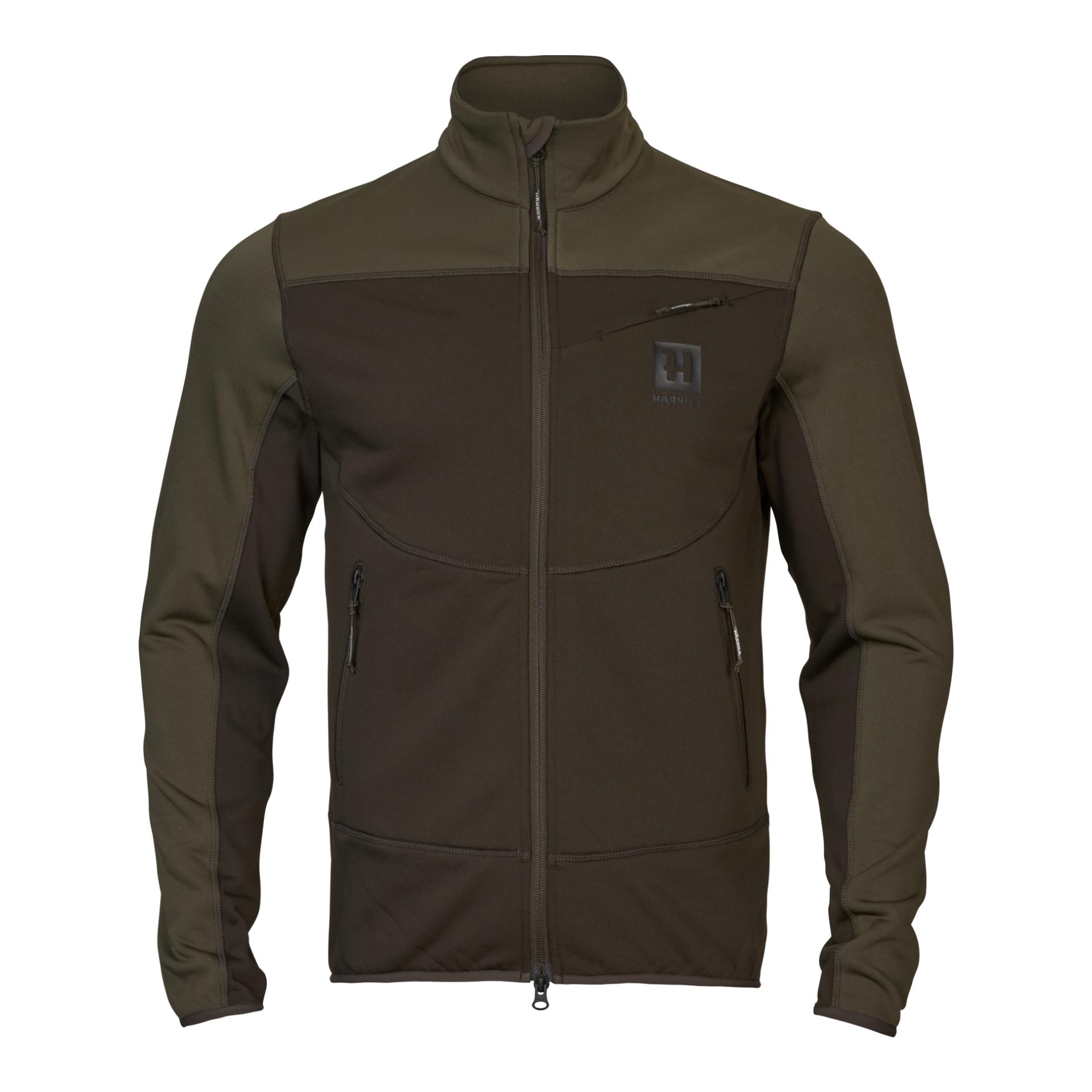 Härkila Olaf Fleecejacke - Shadow Brown / Forest night -