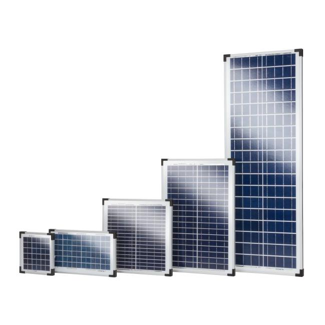 AKO Solarmodul inkl. Halterung für Geräte mit Buchse - Silber/Blau -