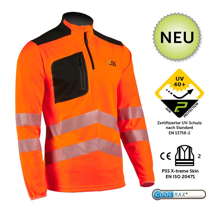 PSS X-treme Skin Funktionsshirt langarm EN20471 - orange