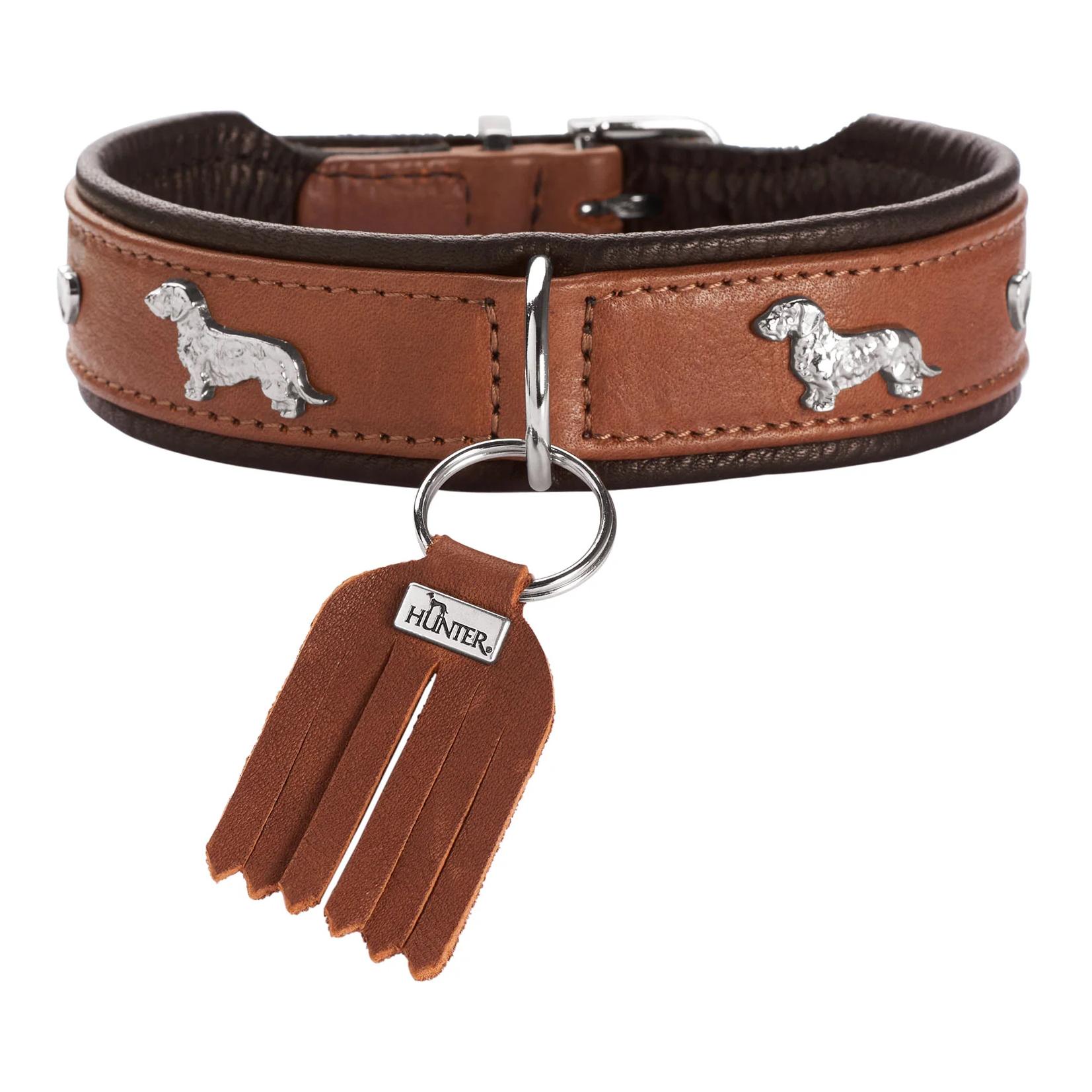 Hunter Dackel Halsband München - Cognac -