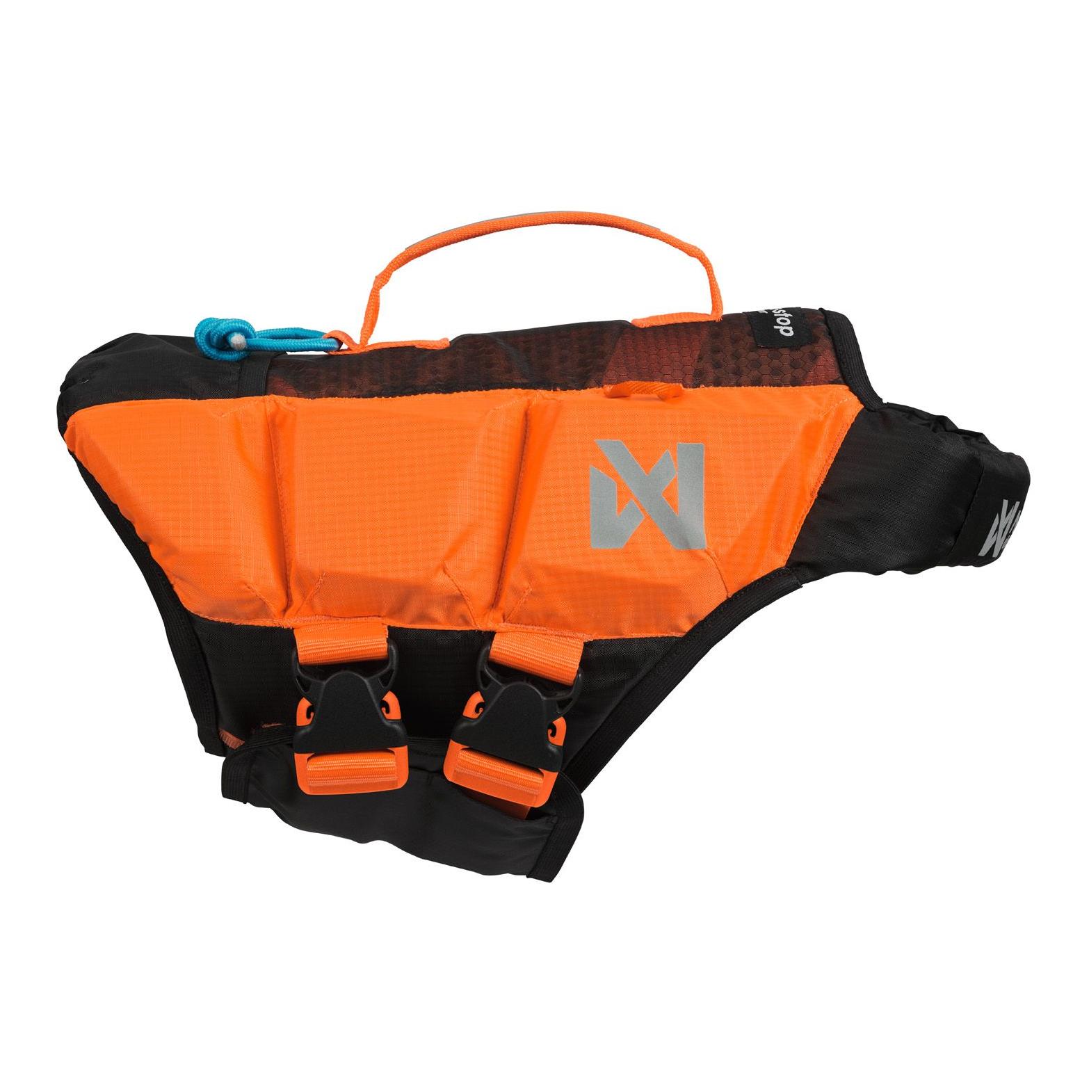 Non-stop Dogwear Protector Life Jacket Hundeschwimmweste - Black/Orange -