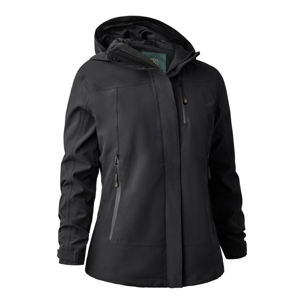 Deerhunter Sarek Shell Jacke mit Kapuze Damen - Black -