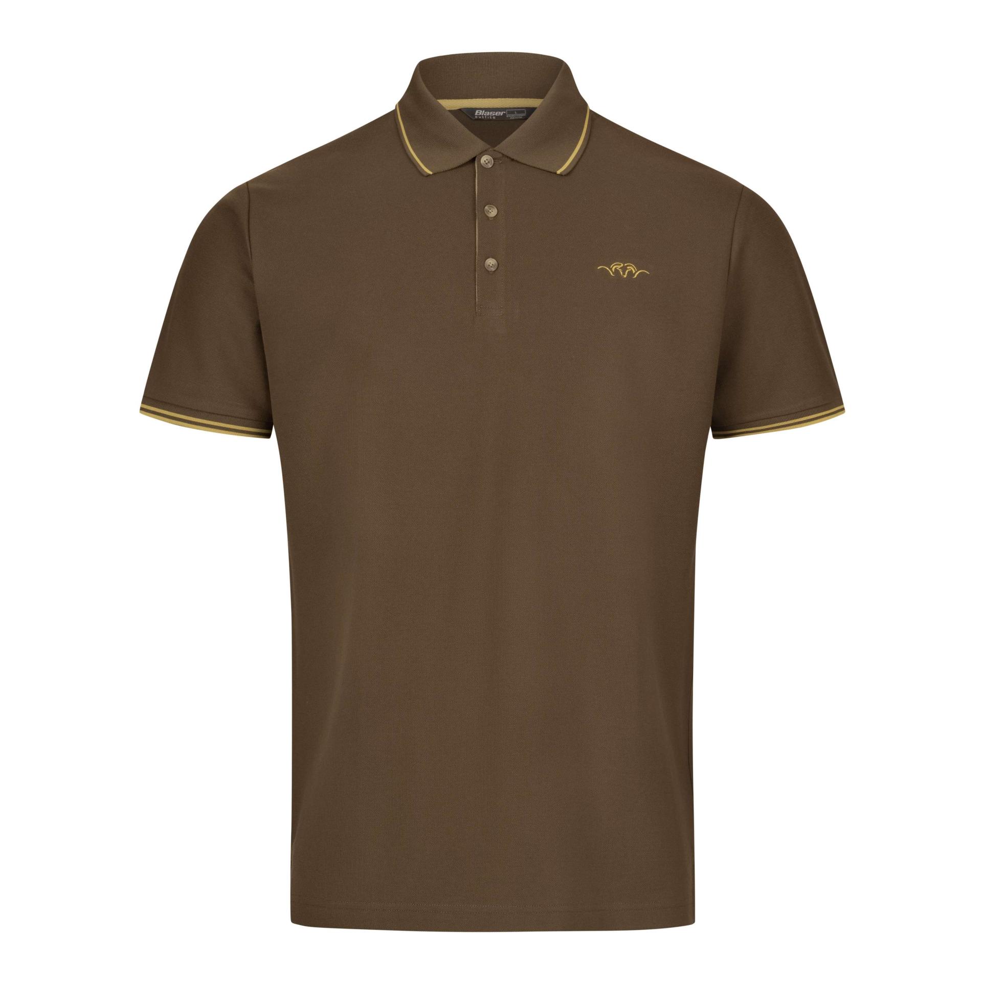 Blaser Herren Polo Shirt 22 - Dunkelbraun -