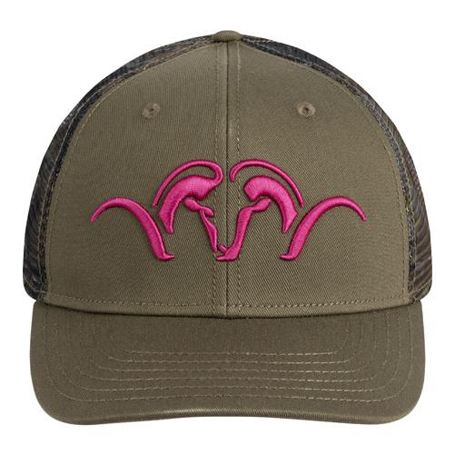 Blaser Mesh Camo Cap - Olive/Rose Violet -