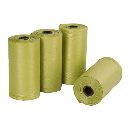 Kerbl Hundekotbeutel 4x 20 Stk biologisch abbaubar - grün