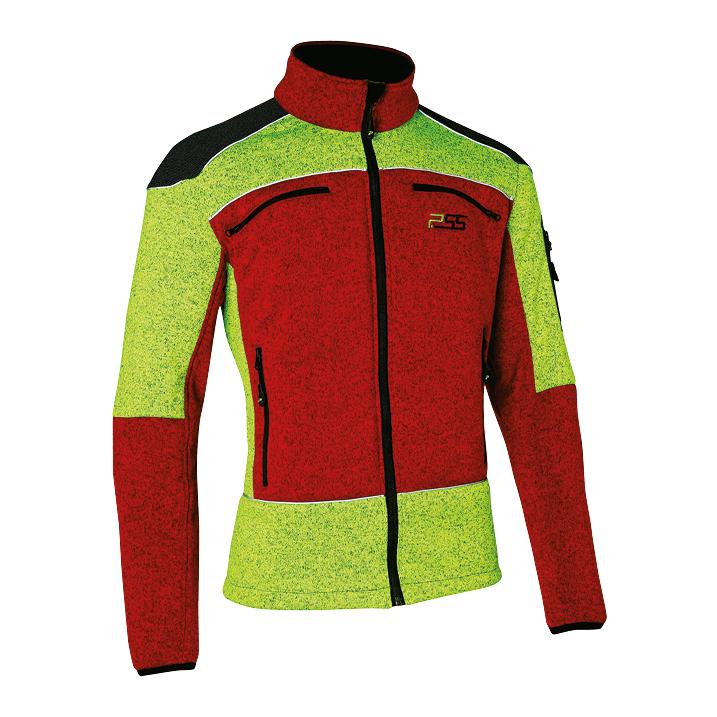 PSS X-treme Arctic Faserstrickjacke - gelb/rot