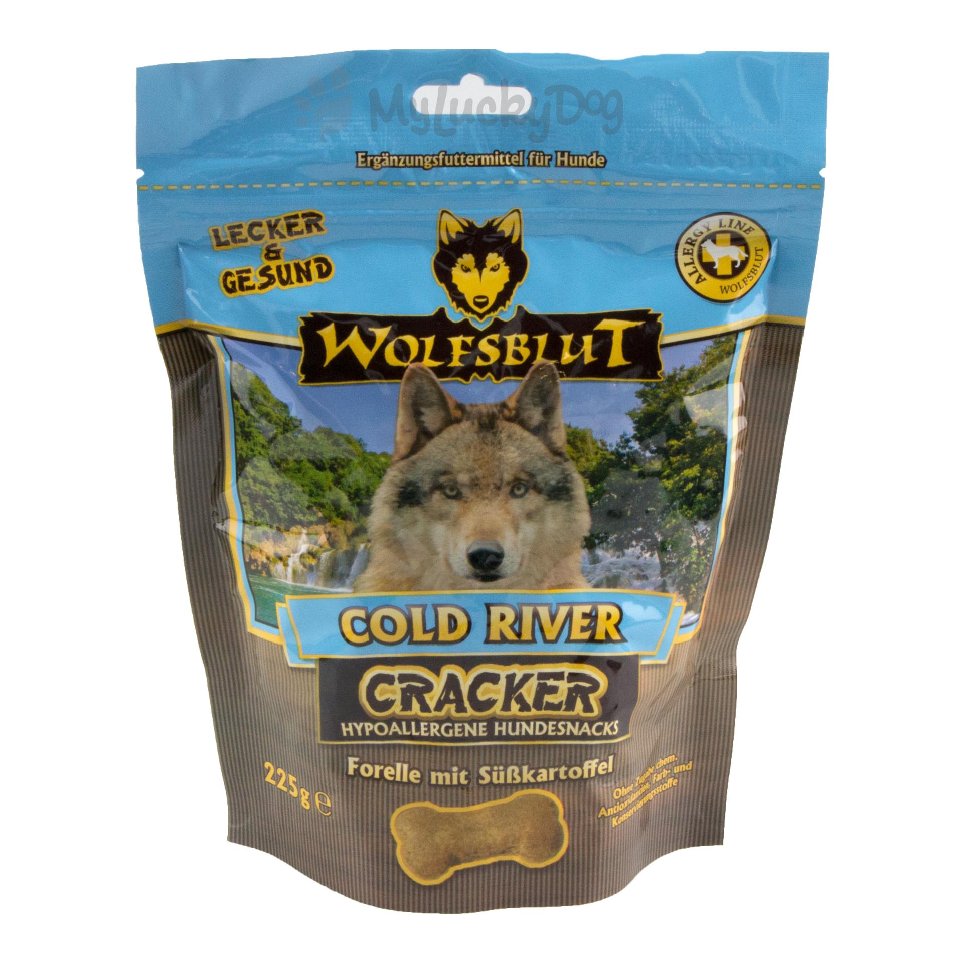 Wolfsblut Cracker Hundesnacks Cold River mit Forelle 225 g - Natur -