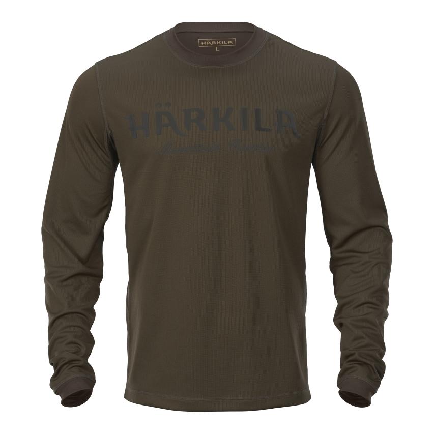 Härkila Mountain Hunter L/S T-Shirt - hunting green/shadow brown