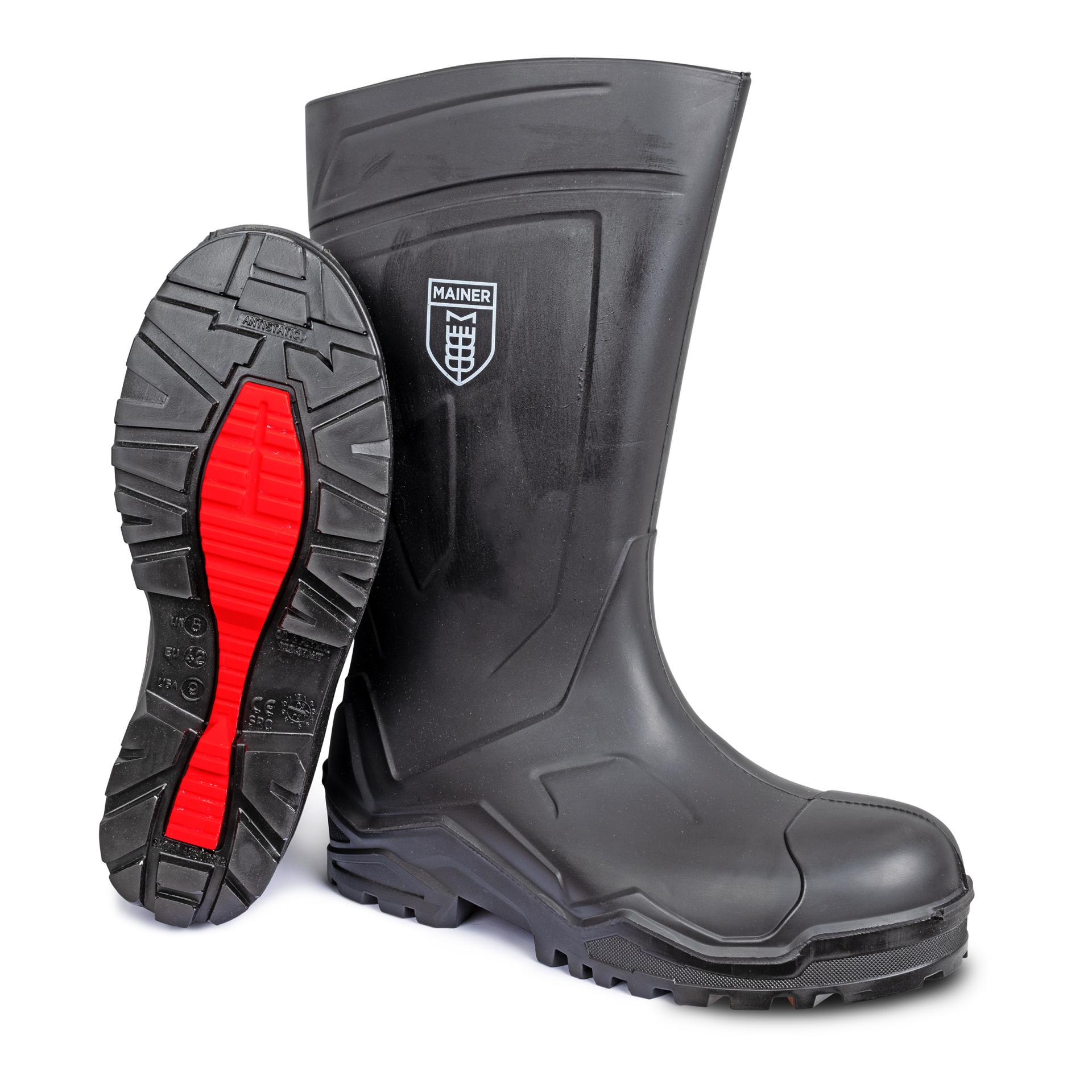 Mainer High Performance Kevlar Safety Boot S5 - Gummistiefel - Black -