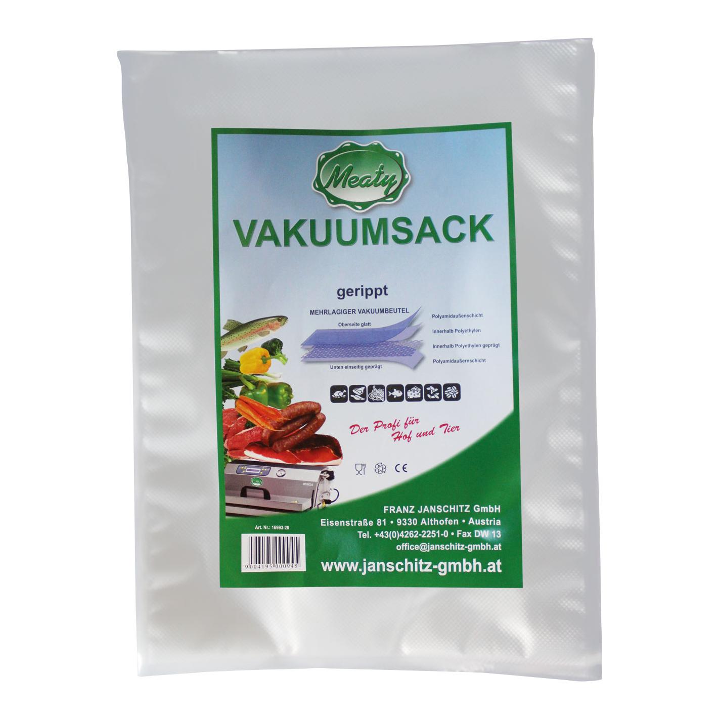 Meaty Vakuumsack gerippt 105 My 100 Stk