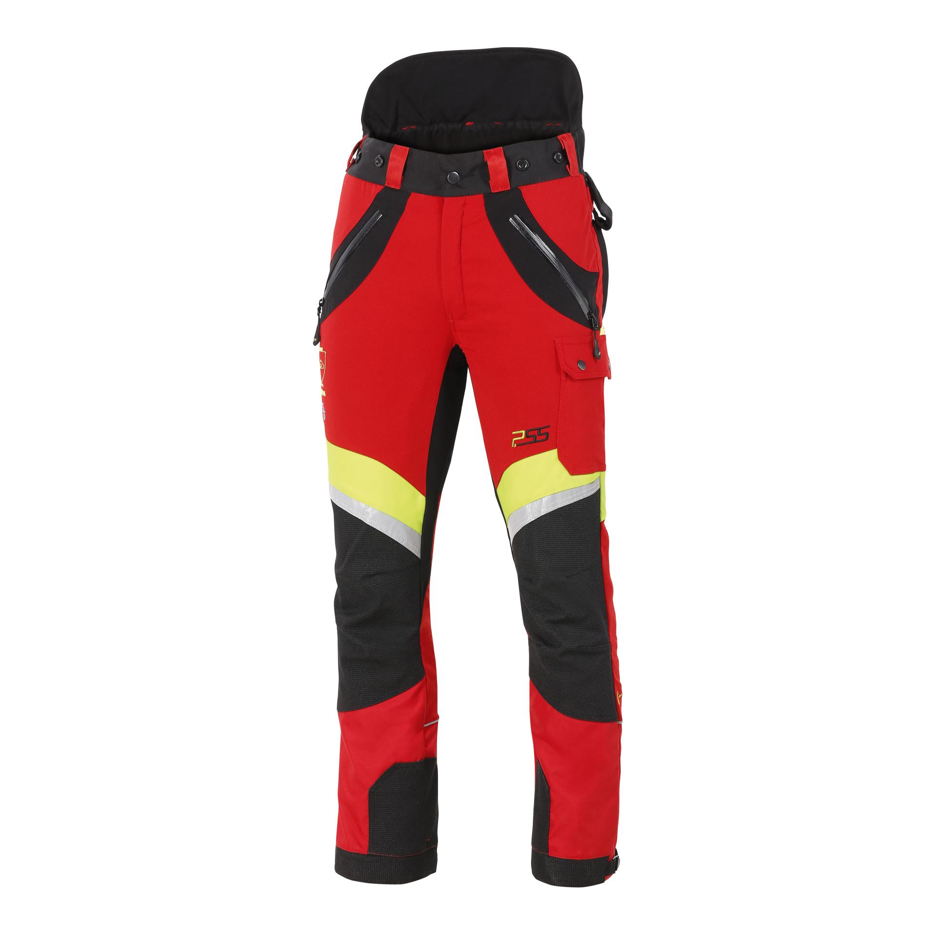 PSS X-treme Air Schnittschutzhose - rot/gelb