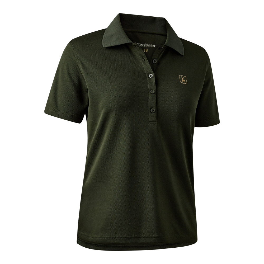 Deerhunter Lady Climate Poloshirt mit 37.5® Technologie - Forest Ember -
