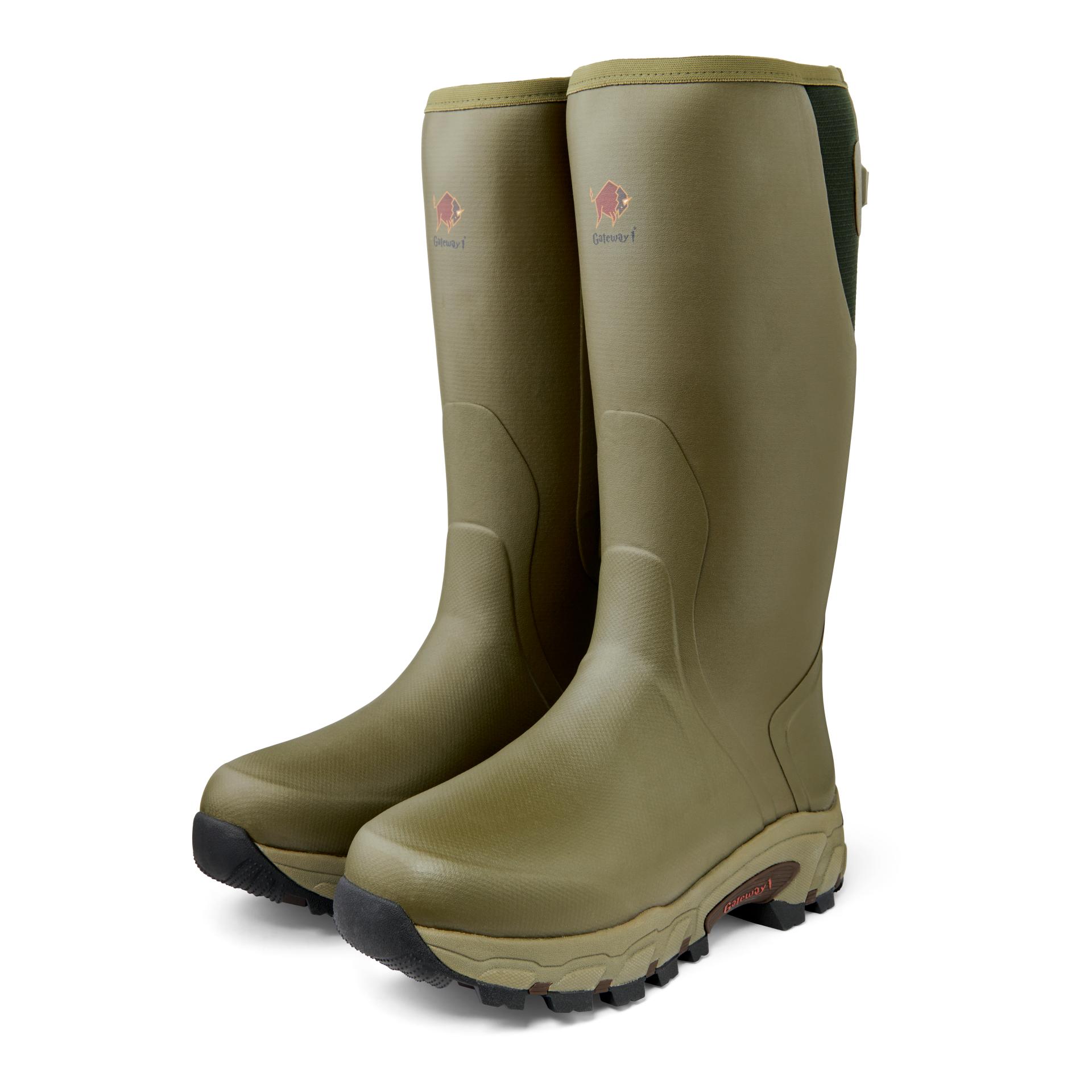 Gateway1 Gummistiefel Pro Shooter 18" 7mm Side-Zip - Olive -