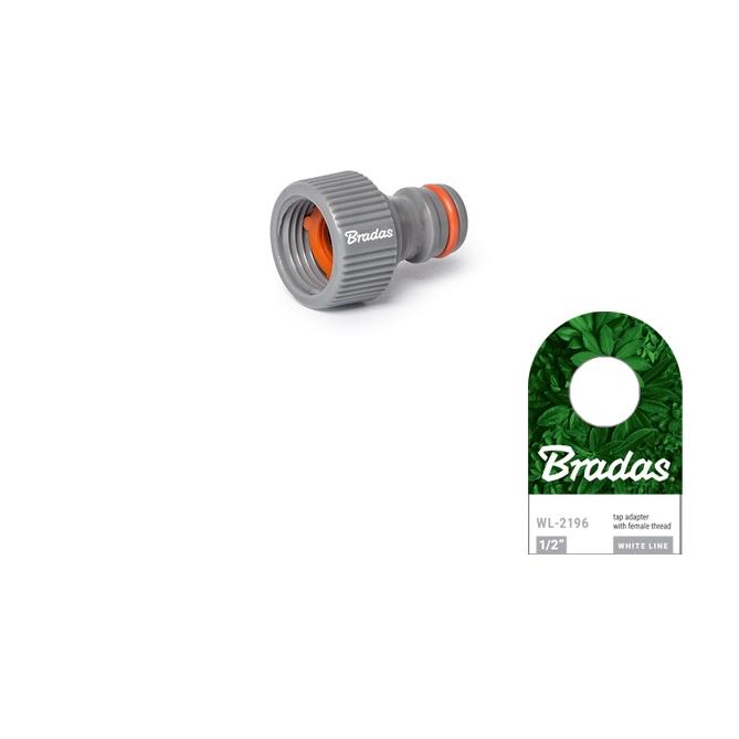 Bradas WHITE LINE Hahn-Anschluss 1/2" Innen - Orange/Grau -