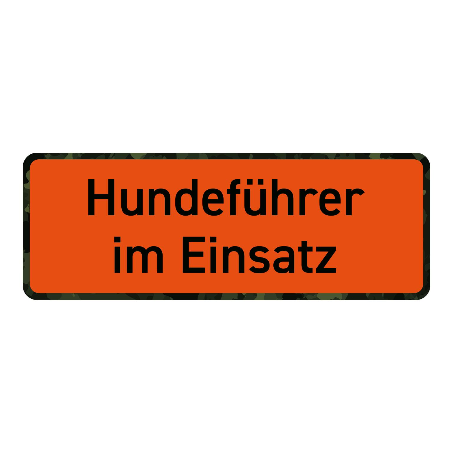 AKAH Schild - Hundeführer im Einsatz