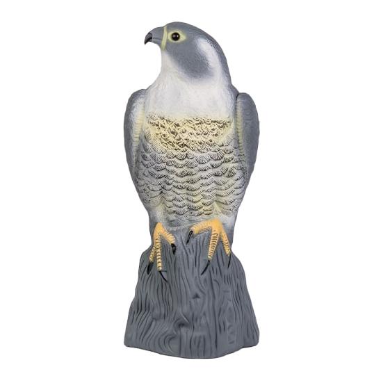 Bradas Vogelabwehr Falke sitzend - grau/weiss