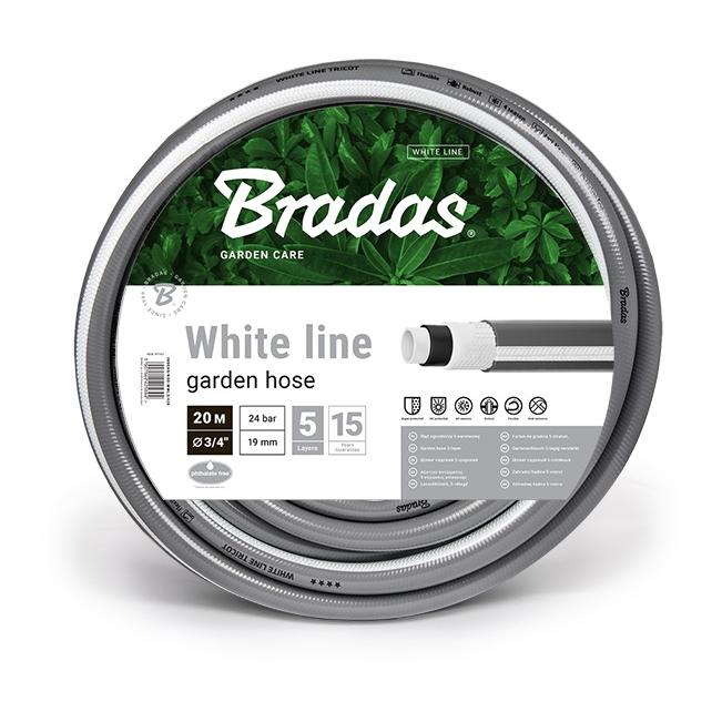 Bradas WHITE LINE Gartenschlauch 3/4" - 20m - Grau -