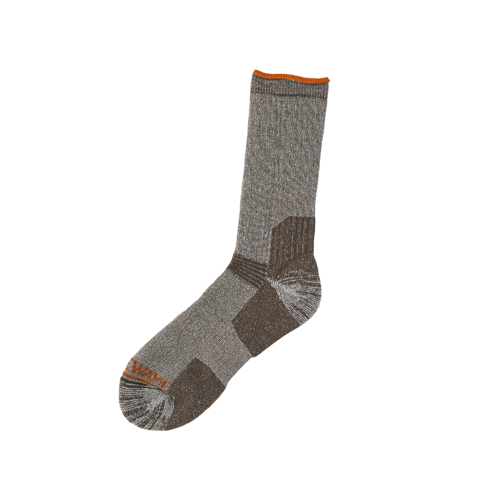 Gateway1 Ultra calf sock - dark brown mélange