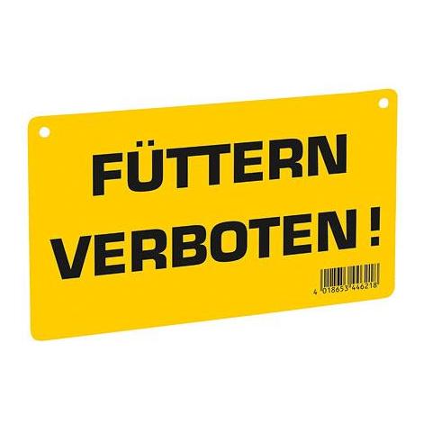 AKO Warnschild – Füttern verboten! - Gelb -