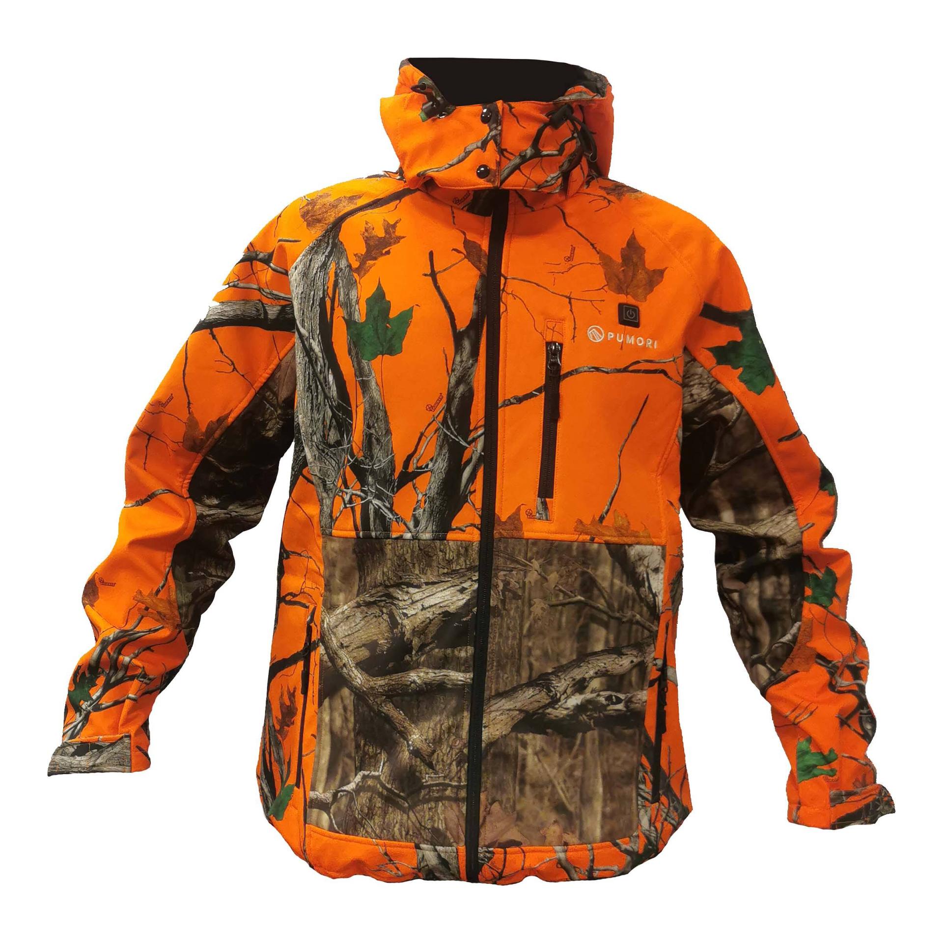 Pumori Comfort Heat Heizjacke - Braun/Camouflage/Orange -