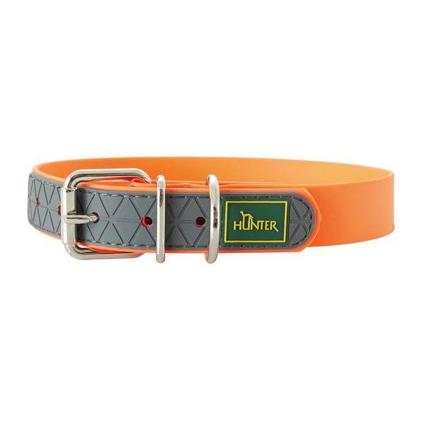 Hunter Halsband Convenience Biothane - neonorange