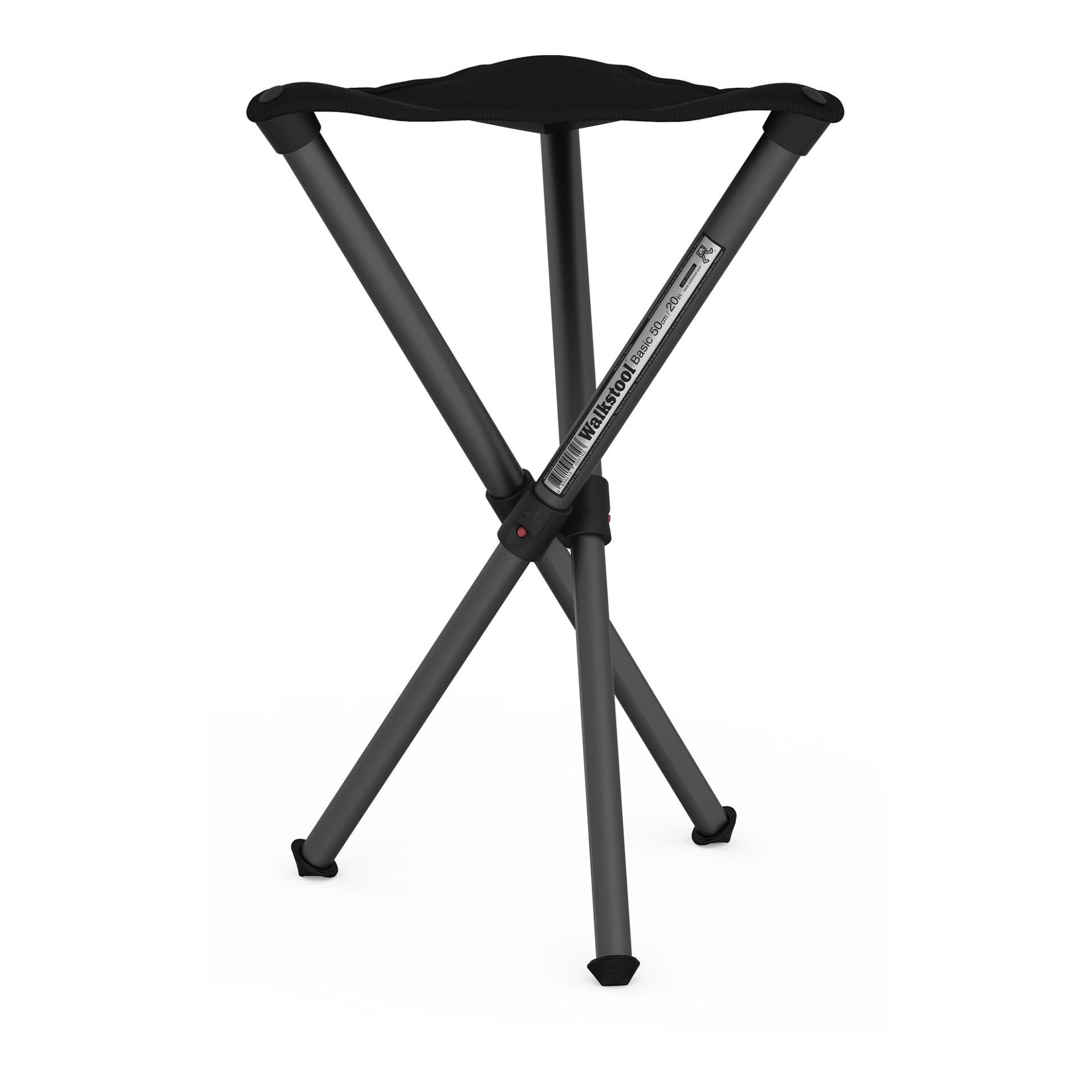 Walkstool Dreibeinhocker/Klappstuhl - Schwarz -